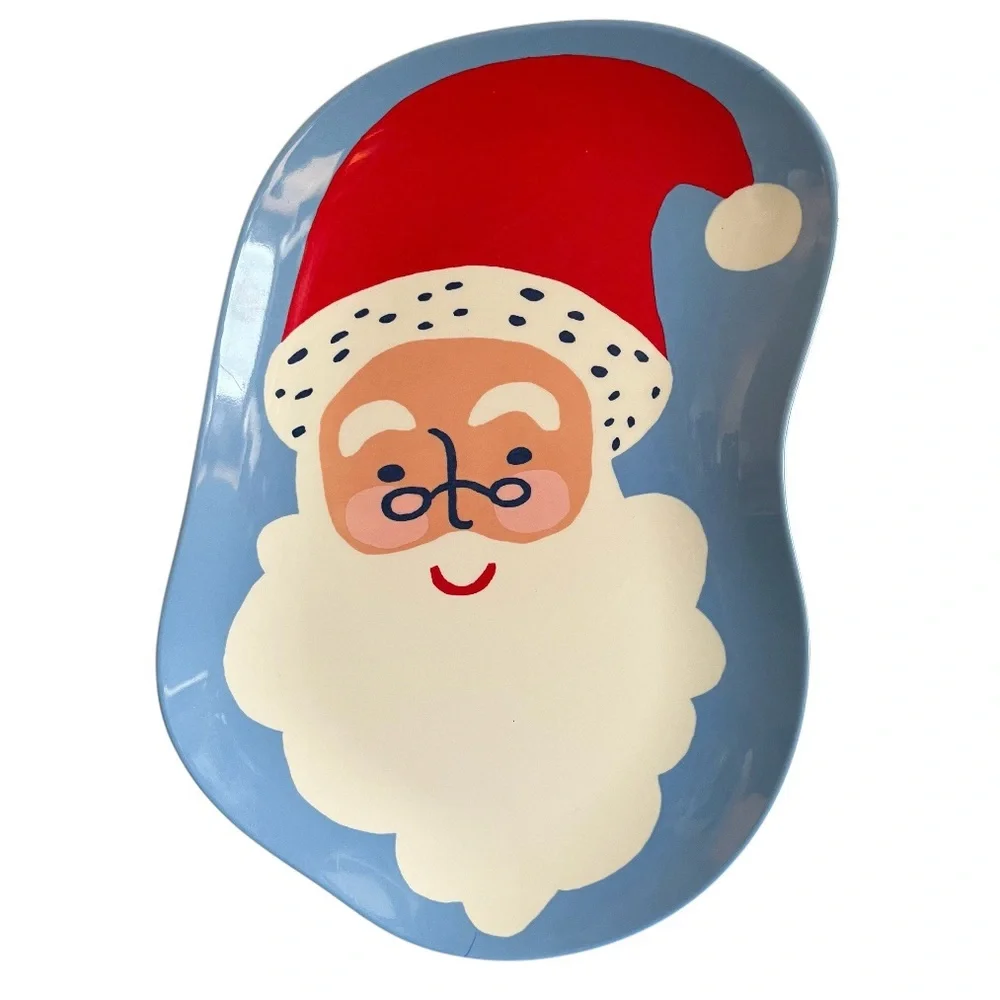 Target Wondershop Melamine Figural Plates Santa Gingerbread Man 11in Set Of 2